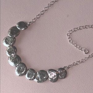 SILPADA “Still Shining” hammered disc necklace.
